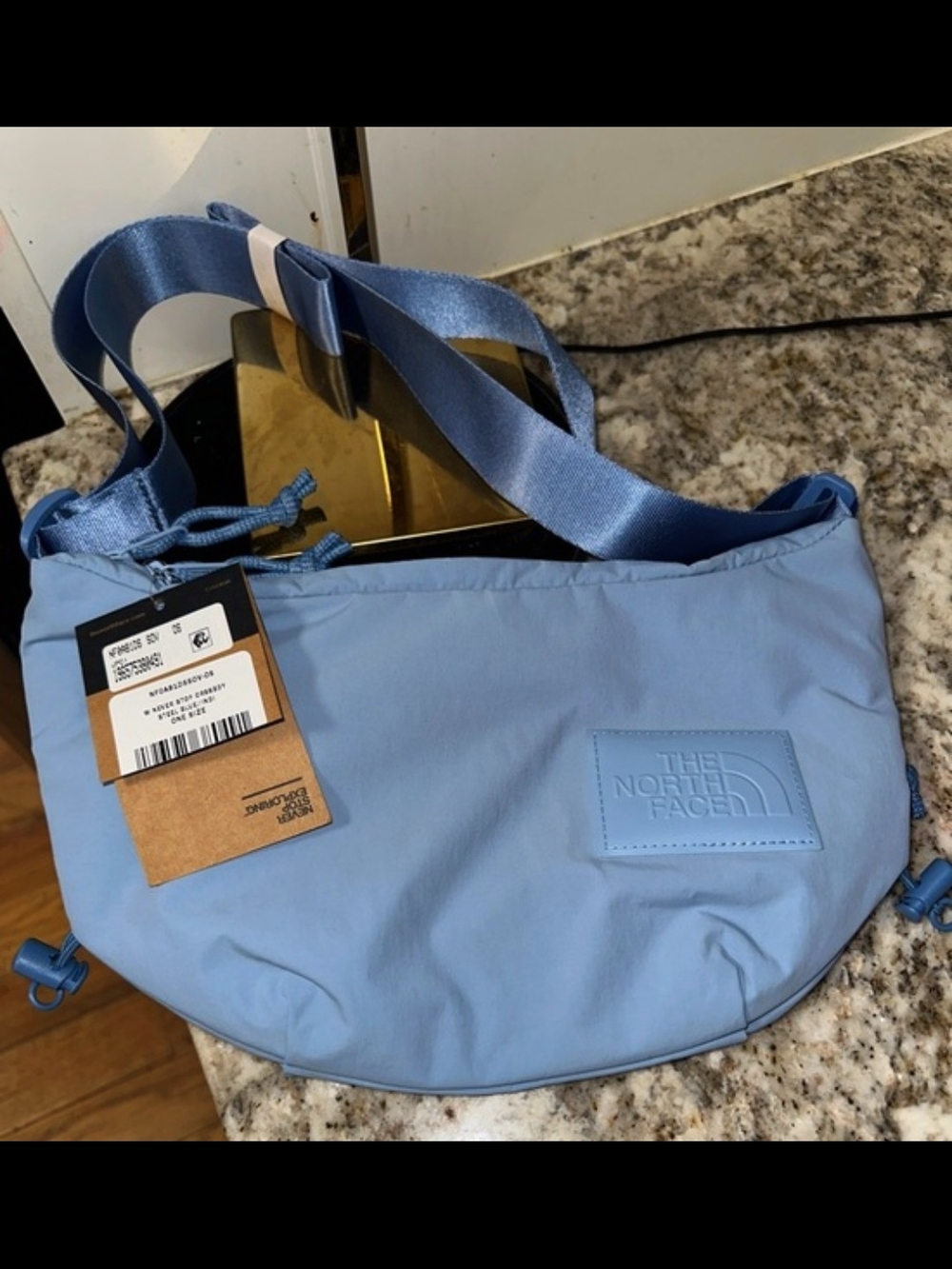 NWT The North Face Crossbody Bag - Light Blue - Picture 5 of 8